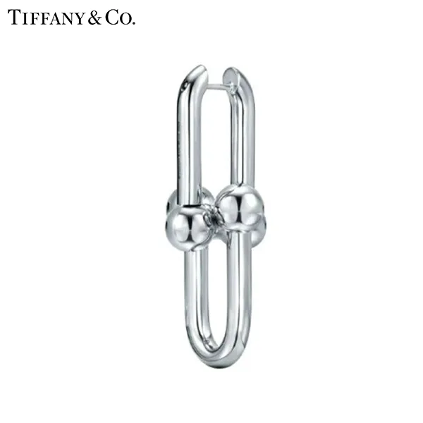 Tiffany & Co.蒂芙尼HardWear系列 純銀扣環耳環
