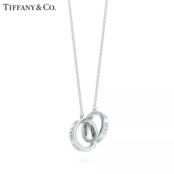 Tiffany 1837™系列 蒂芙尼純銀雙扣環圈形吊墜項鍊