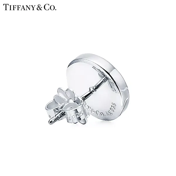 Return To Tiffany™ 系列 蒂芙尼圓圈耳針純銀耳環