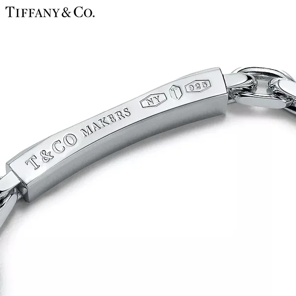 Tiffany 1837™系列 蒂芙尼Makers純銀I.D.鍊結式手鍊