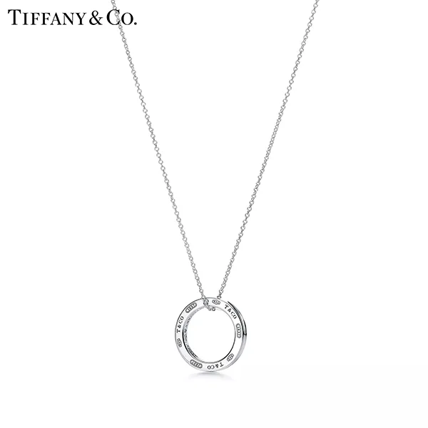 Tiffany 1837™系列 蒂芙尼純銀圈形吊墜項鍊