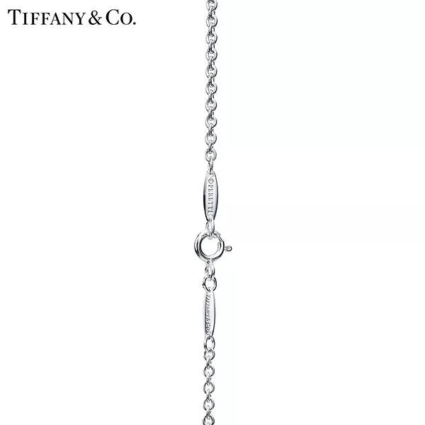 Tiffany & Co.蒂芙尼Elsa Peretti®系列 純銀Open Heart鏤空心形手鍊