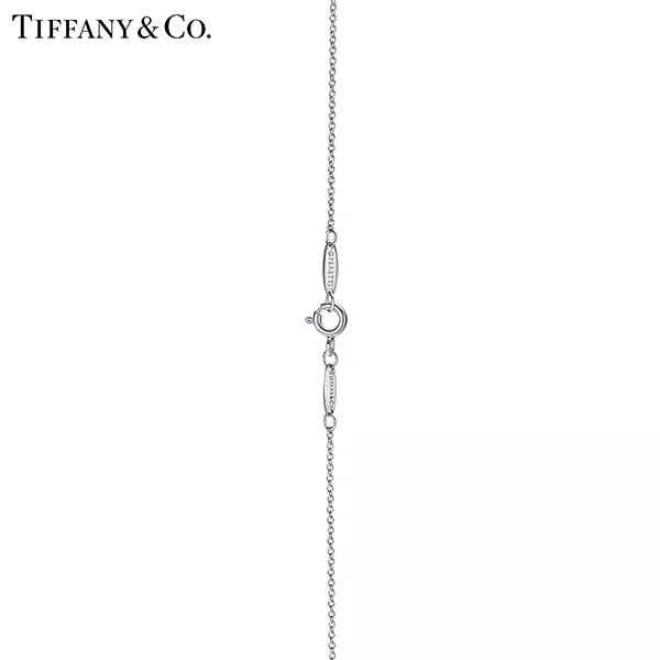 Tiffany & Co.蒂芙尼Elsa Peretti®系列 純銀Open Heart鏤空心形吊墜項鍊