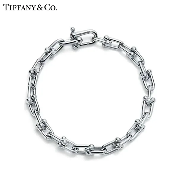 Tiffany & Co.蒂芙尼HardWear系列 純銀鍊環手鍊