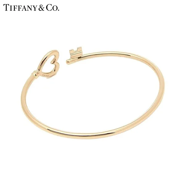 蒂芙尼 Tiffany Keys Wire 18K 黃金線圈手鐲